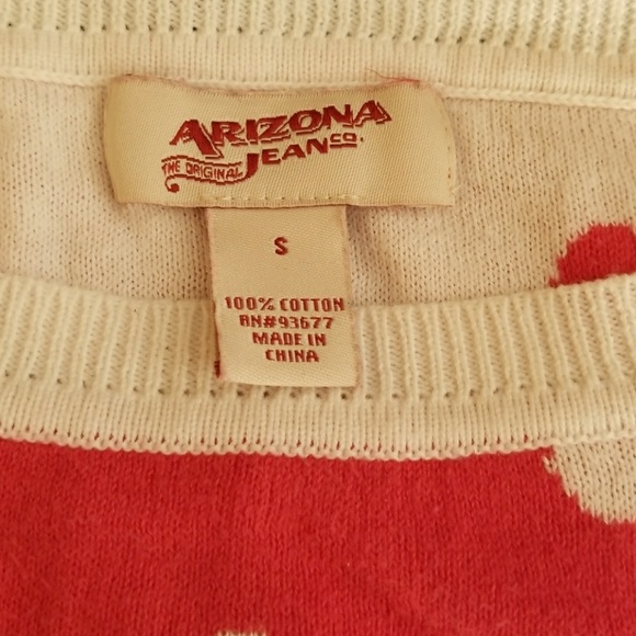 Arizona JeansCo. Pink Sweater with White Polka Dots - Picture 3 of 3